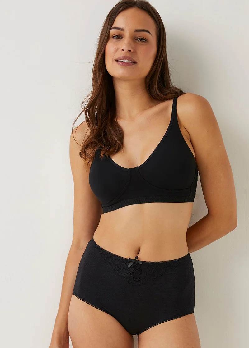 Matalan 3 Pack Jacquard Full Knickers