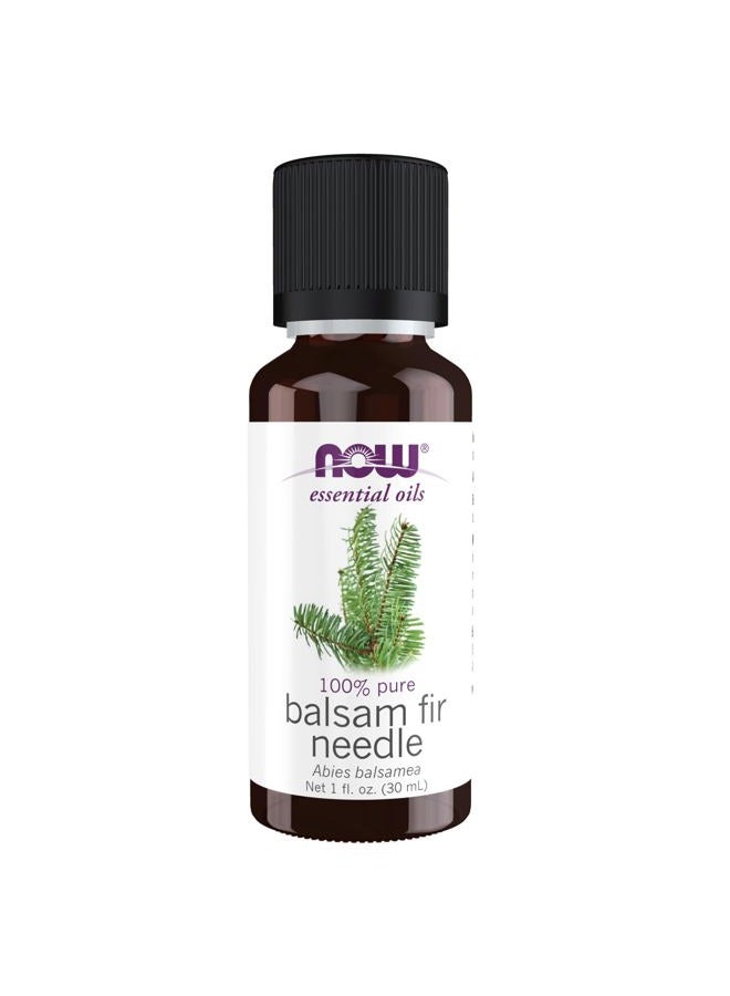 now NOW Essential Oils, Balsam Fir Needle Oil, Woodsy Aromatherapy Scent, Steam Distilled, 100% Pure, Vegan, Child Resistant Cap, 1-Ounce - Image 1
