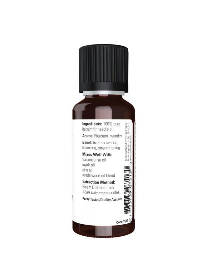 now NOW Essential Oils, Balsam Fir Needle Oil, Woodsy Aromatherapy Scent, Steam Distilled, 100% Pure, Vegan, Child Resistant Cap, 1-Ounce - Image 2