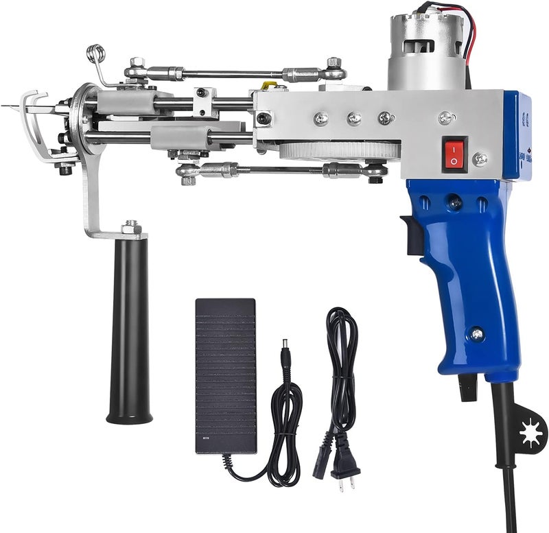 Vehipa Tufting Gun Cut Pile and Loop Pile 2 in 1 Electric Rug Gun Machine Starter Kit for Tufting Lover - Image 1
