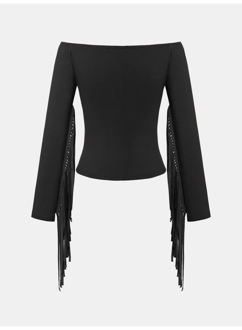 general Retro Western Style Flowy Loose Top T-Shirt - Image 3