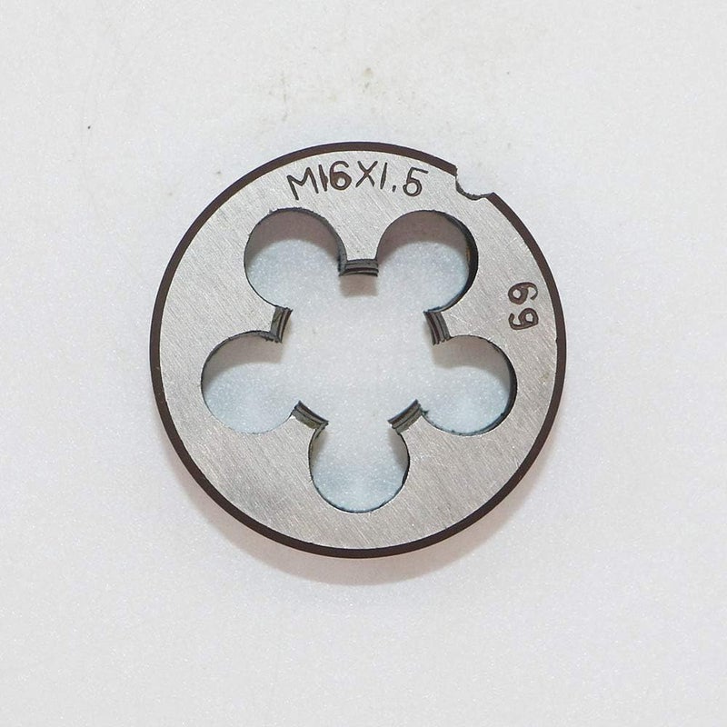 LingGan HSS 16mm X 1.5 Metric Right Hand Round Die, Machine Thread Die M16 X 1.5mm Pitch for Mold Machining, Alloy Steel, It Can Process Steel, Cast Iron, Copper And Aluminum. - Image 1