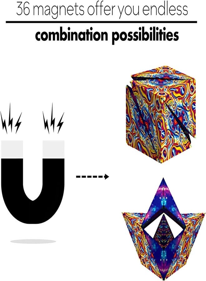 GOPIKRISHNA Shape Shifting Box, Extraordinary 3D Cube, Transforming Cubes Puzzle for Trainning The Brain - Image 3