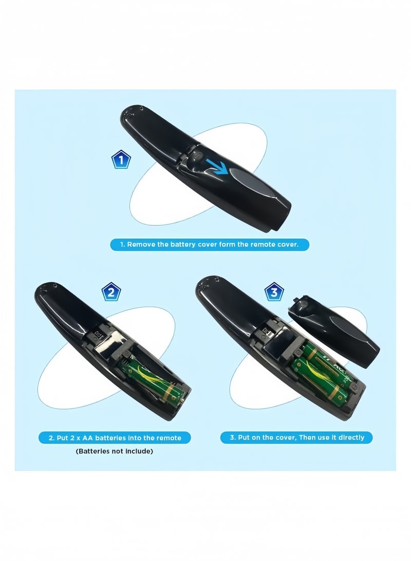 جهاز تحكم عن بعد بديل للتلفزيون مع وظيفة عجلة سحرية ، أن-مر 20 جيجا متوافق مع أن-مر 19با ، أن-مر 18با (بدون وظيفة صوتية) - Image 2