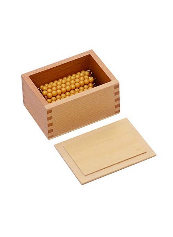 Elite Montessori - 45 Golden Bead Bars Of 10 With Box - Image 1