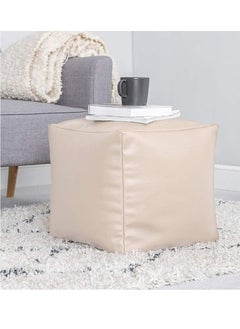 COMFY PVC FOOT CUBE STOOL WITH VIRGIN BEANS FILLING BEIGE - pzsku/Z3A93FFAF25FE014B9B6AZ/45/_/1686298654/89451077-35ae-486c-8cf0-d6f0af5fe4d0