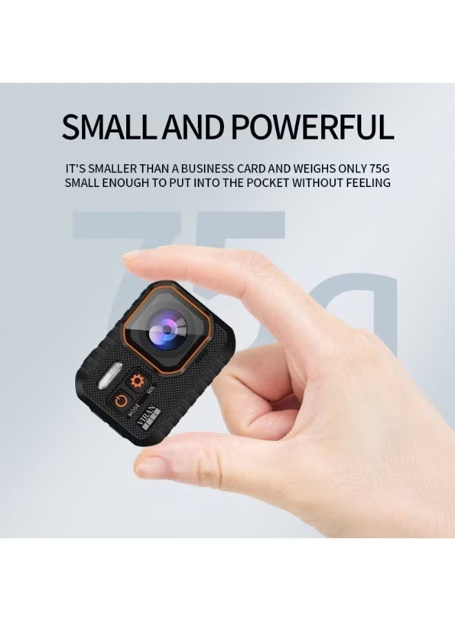 ڤِيران كاميرا حركة محمولة بدقة 4K فائقة، مقاومة للماء وبدون غلاف، كاميرا رياضية بدقة 1080P بسرعة 60 إطار في الثانية مع عدسة واسعة الزاوية تبلغ 170 درجة، مثالية للدراجات الخارجية والسفر والتسلق والسباحة والزلاجات والأنشطة المغامرة - Image 4