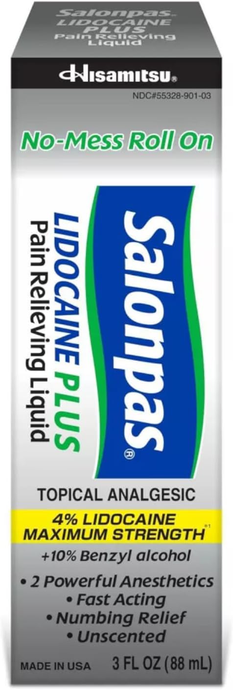 Salonpas LIDOCAINE Plus Pain Relieving Liquid Pack of 2 - Image 1
