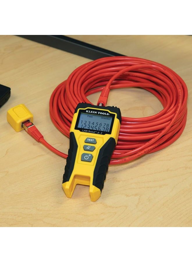 Klein Tools Cable Tester, LAN Scout Jr. 2 Ethernet Cable Tester for CAT 5e, CAT 6/6A Cables with RJ45 Connections VDV526-200 - Image 3