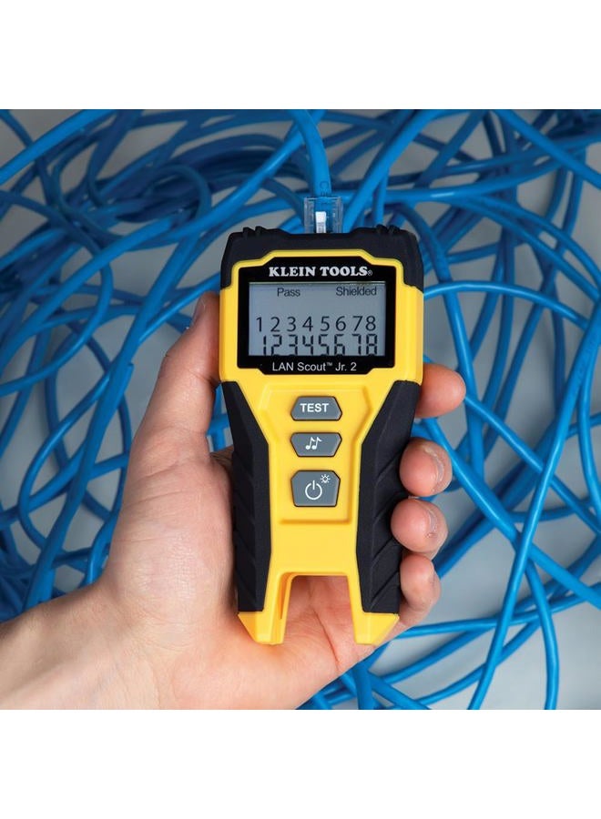 Klein Tools Cable Tester, LAN Scout Jr. 2 Ethernet Cable Tester for CAT 5e, CAT 6/6A Cables with RJ45 Connections VDV526-200 - Image 4