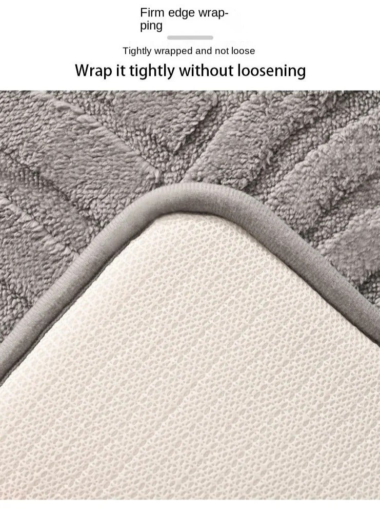 Bluejw 1-Piece Size Is 50x80 Cm Thickened Memory Cotton Entrance Mat Bathroom Anti-Skid Mat Bathroom Entrance Kitchen Water Absorbing Household Floor Mat - Image 5