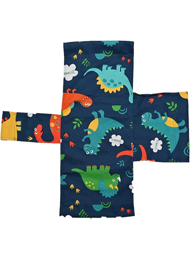 Rainbow Toys Baby Hanging Swing Seat Chair, Dinosaur Print Wooden Canvas Baby Swing with Belt, Outdoor And Indoor Swing for Kids - Image 3