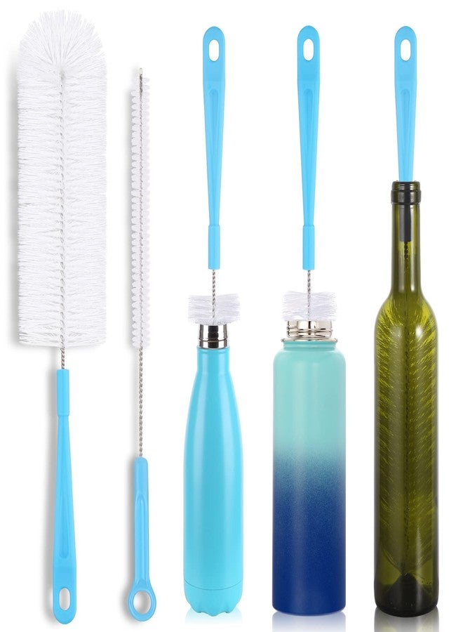 Hiware 16" Bottle Brush Cleaner for Water Bottle - Long Handle Bottle Brush for Cleaning Narrow Neck Sport Bottles,Beer Bottle and Jugs, Set of 2 - Image 1