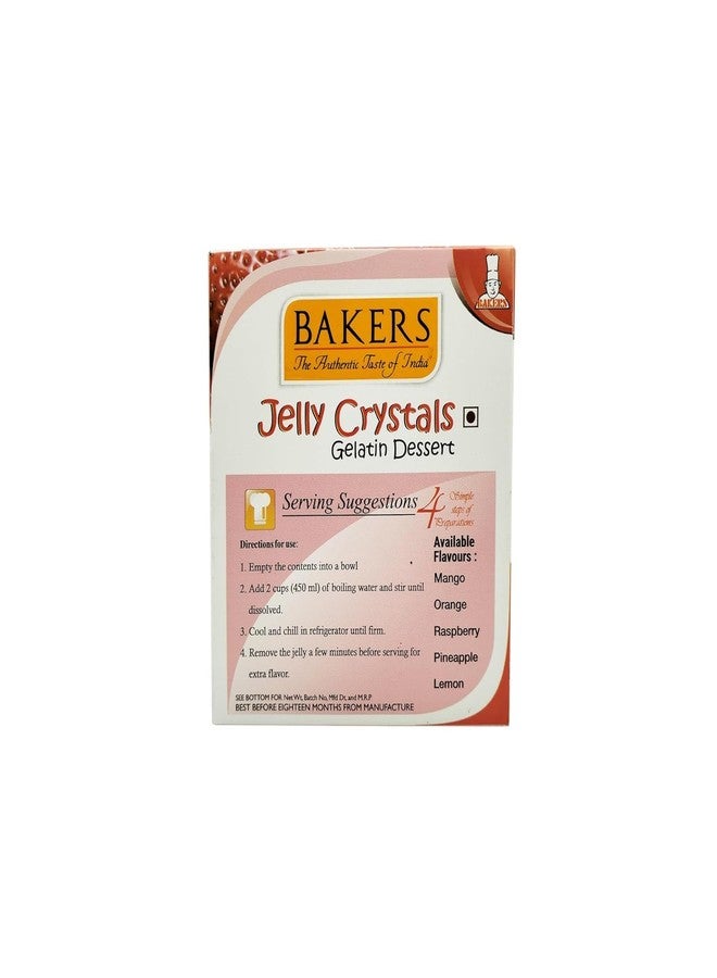 BAKERS Jelly Crystals (Gelatin Dessert) | Strawberry Flavour | Authentic Strawberry Flavor | Easy-to-make | Instant Dessert Premix | No Sugar Needed | Pack of 3 (85 gm x 3) - Image 2