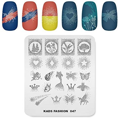 Nail Stamping Plate Fashion Polka Dots Star Sky Creative Theme MultiPattern Stamp Print Image Stamp Template Nail Art for Nail Design by Rolabling