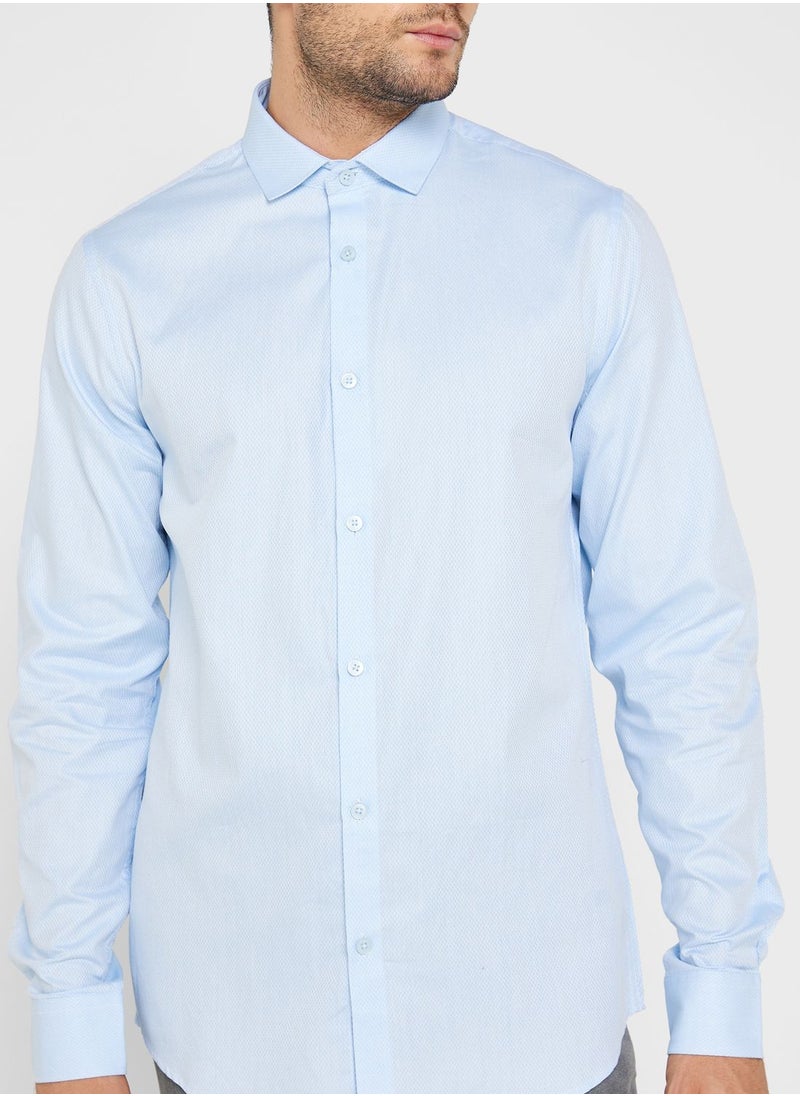 Robert Wood - Dobby Full Sleeve Formal Shirt - Image 1