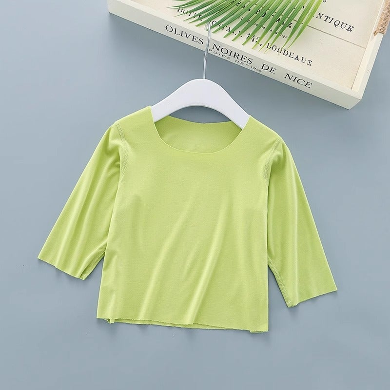 Boys' Long-Sleeve T-Shirt, Girls' Modal Top, Spring Children'S Base Shirt, Thin Baby Top, Summer 2025 - Image 3