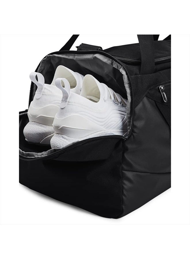 UNDER ARMOUR حقيبة دافل Undeniable 5.0 للجنسين - للبالغين، باللون الأسود (001)/الفضي المعدني، صغيرة - Image 2