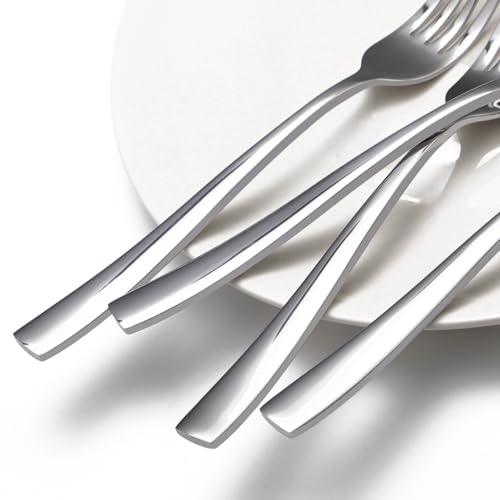 Remoxye 8-Piece Dinner Forks Set, Food Grade Stainless Steel Silverware Fork, Flatware Forks Use for Home, Kitchen, Restaurant, Dishwasher safe - 8.1 Inches - Image 5