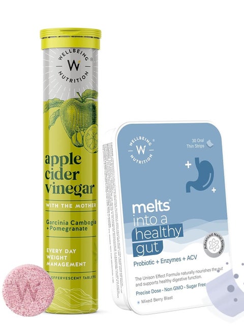 Apple Cider Vinegar And Healthy Gut Melts Combo