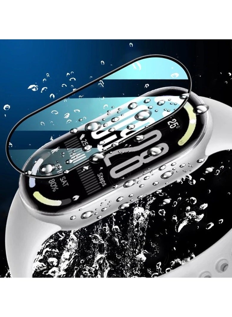 TWEGGON Screen Protector for Xiaomi Mi Band 10/9/8, Full Cover Screen Guard Compatible with Xiaomi Mi Band 10/9/8 Black/Clear - Image 5