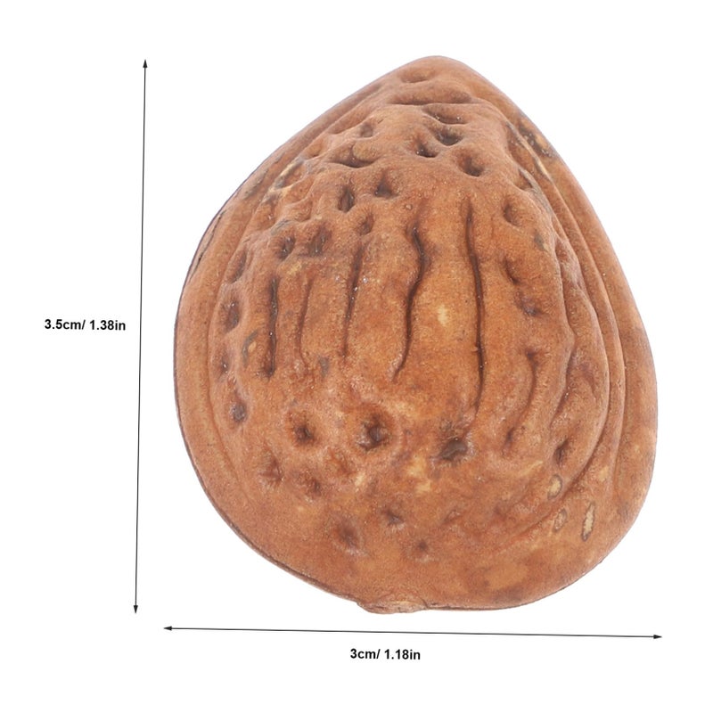 1 Piece Realistic Fake Almonds Artificial Nuts Models Faux Fruit Decorations For Party - Image 3