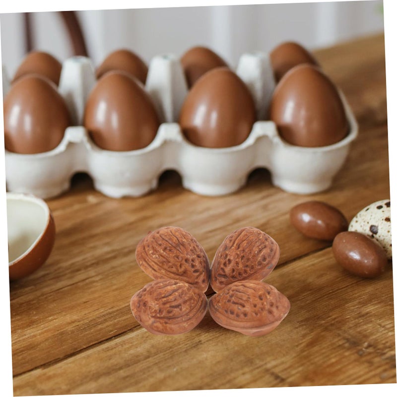 1 Piece Realistic Fake Almonds Artificial Nuts Models Faux Fruit Decorations For Party - Image 4