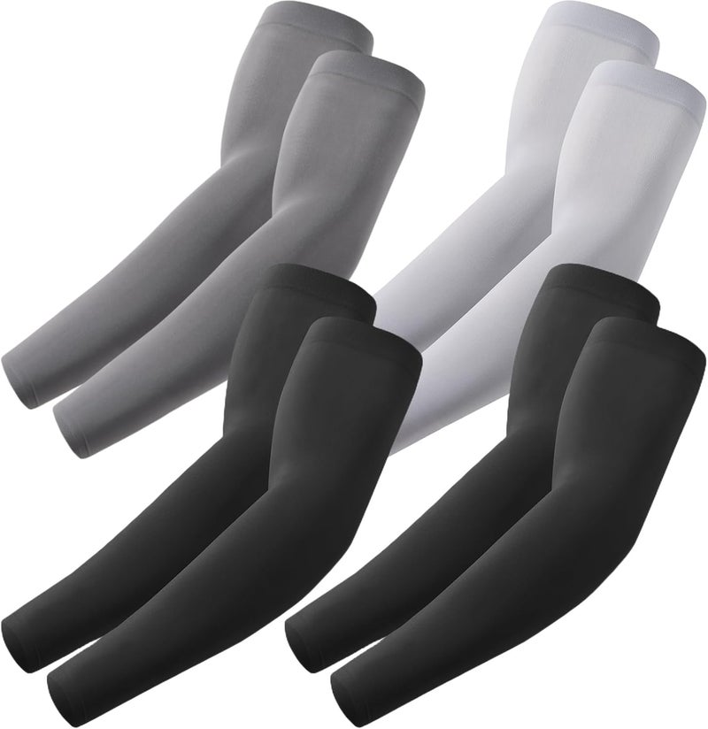 Fuinloth UV Protection Cooling Arm Sleeves with Sports Compression for Men and Women - Image 1