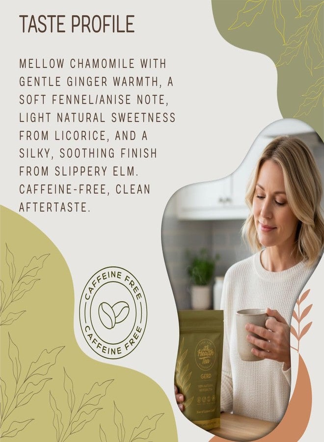 ItsHealthTea شاي أعشاب لتخفيف الارتجاع المعدي المريئي: مزيج من 8 أعشاب هضمية، علاج طبيعي لحموضة المعدة والارتجاع الحمضي، دعم قبل وبعد الوجبات، 3 أونصات مع 35 كيسًا - Image 3