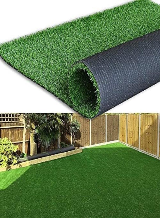 AKDC Ecvv Artificial Grass Carpet Fake Grass Turf 30Mm Garden Lawn Landscape Balcony Synthetic Turf Mat - Thick Fake Grass Pet Pad (200Cm X 200Cm, Green) - Image 2