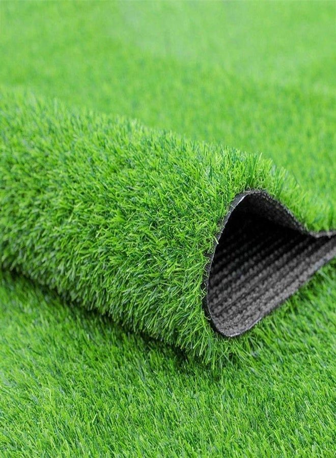 AKDC Ecvv Artificial Grass Carpet Fake Grass Turf 30Mm Garden Lawn Landscape Balcony Synthetic Turf Mat - Thick Fake Grass Pet Pad (200Cm X 200Cm, Green) - Image 4