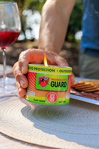 Mosquito Guard 12oz Mosquito Repellent Outdoor Patio Candle - Burns 35 Hours - Citronella Candles Outdoor Mosquito Repellent Indoors - Natural Mosquito Candles for Outside - Bug Repellent Candle - Image 4