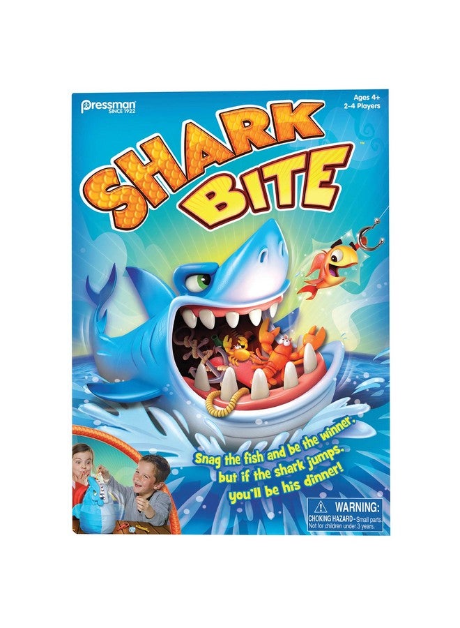 Pressman Shark Bite -- Roll the Die and Fish for Colorful Sea Creatures Before the Shark Bites Game! by Pressman Blue Sky, 5" - Image 4