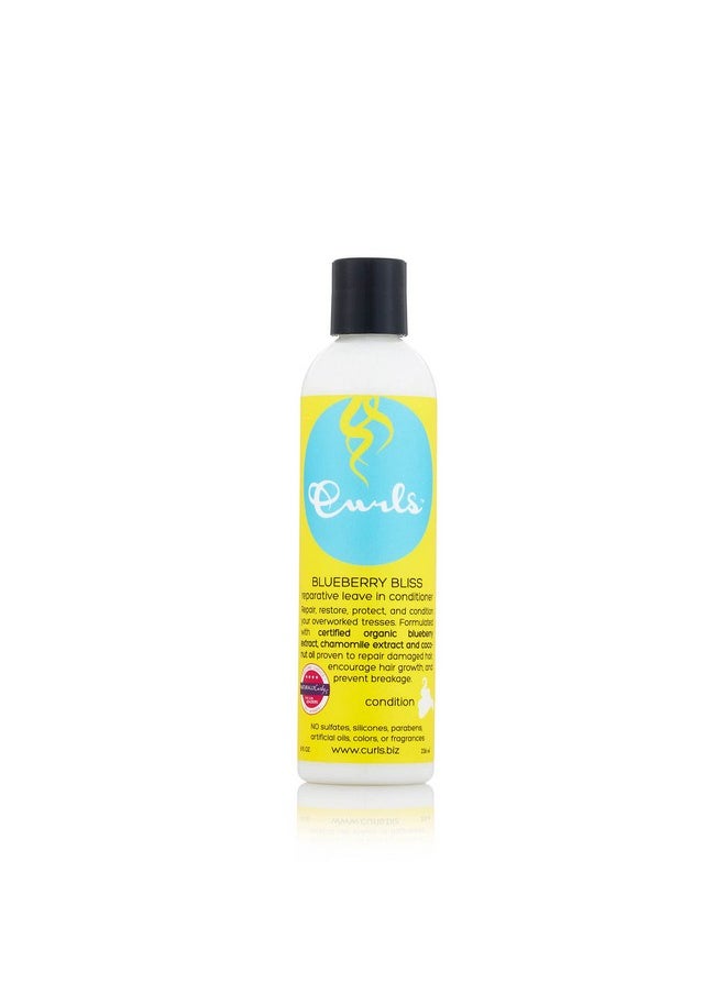 Curls Blueberry Bliss Reparative Hair Wash 8 Ounces And Reparative Leave In Conditioner 8 Ounces  - Image 3