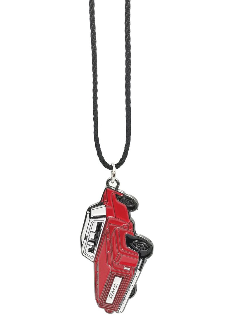 أن أم سي إكسسوارات سيارة رياضية متعددة الاستخدامات باللون الأحمر، قلادة زخرفية لمرايا الرؤية الخلفية مع سلك أسود، سحر ديكور داخلي للسيارة لجميع المركبات، تصميم رياضي صغير الحجم، متين وخفيف الوزن - Image 3