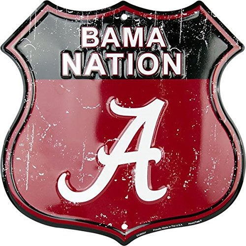 Hangtime University of Alabama - Alabama Crimson Tide Bama Nation - University of Alabama Route Sign - Image 4