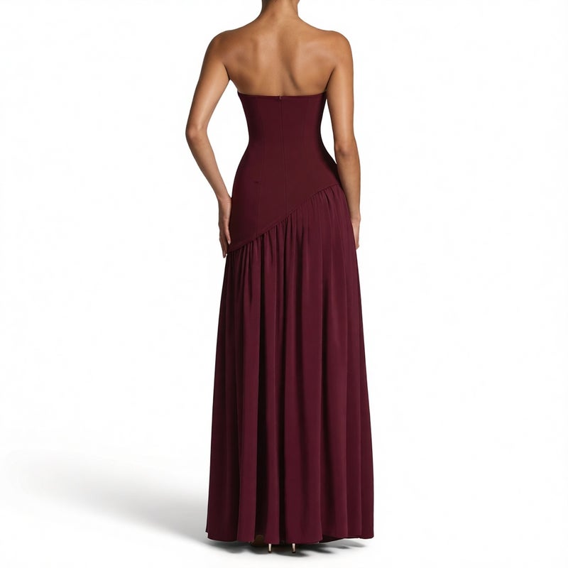 Women's Summer Pleated Split Dress - Image 4