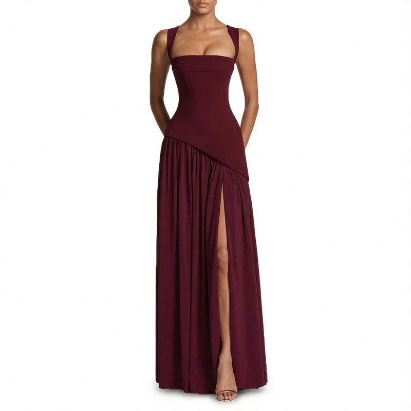 Women's Summer Pleated Split Dress - Image 5