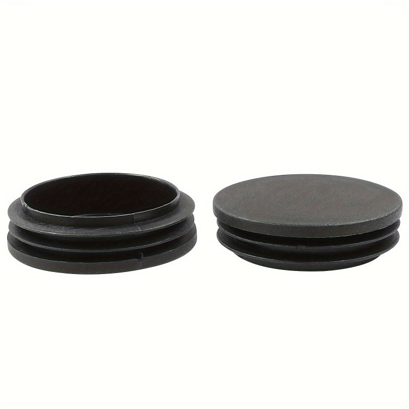 10pcs Black Plastic Hole Plugs 50mm Round End Caps For Metal Tubing Durable Industrial Grade Pipe Protection Dust Prevention Leak Prevention Heavy Duty Hardware For Plumbing Machinery Smooth Finish - Image 3
