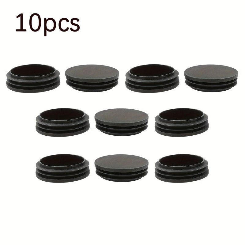 10pcs Black Plastic Hole Plugs 50mm Round End Caps For Metal Tubing Durable Industrial Grade Pipe Protection Dust Prevention Leak Prevention Heavy Duty Hardware For Plumbing Machinery Smooth Finish - Image 4