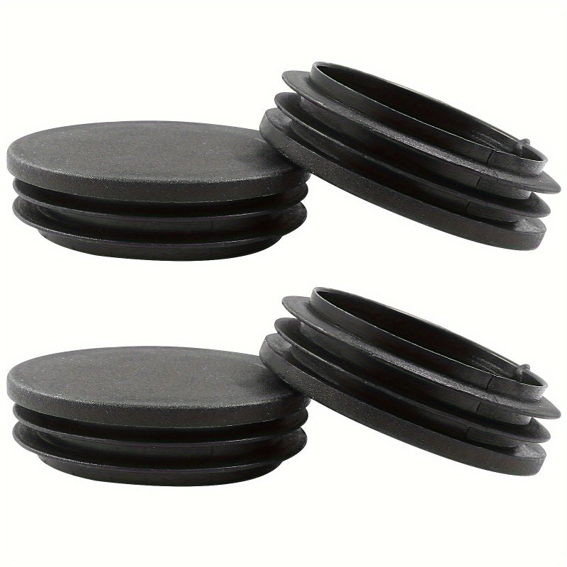 10pcs Black Plastic Hole Plugs 50mm Round End Caps For Metal Tubing Durable Industrial Grade Pipe Protection Dust Prevention Leak Prevention Heavy Duty Hardware For Plumbing Machinery Smooth Finish - Image 5