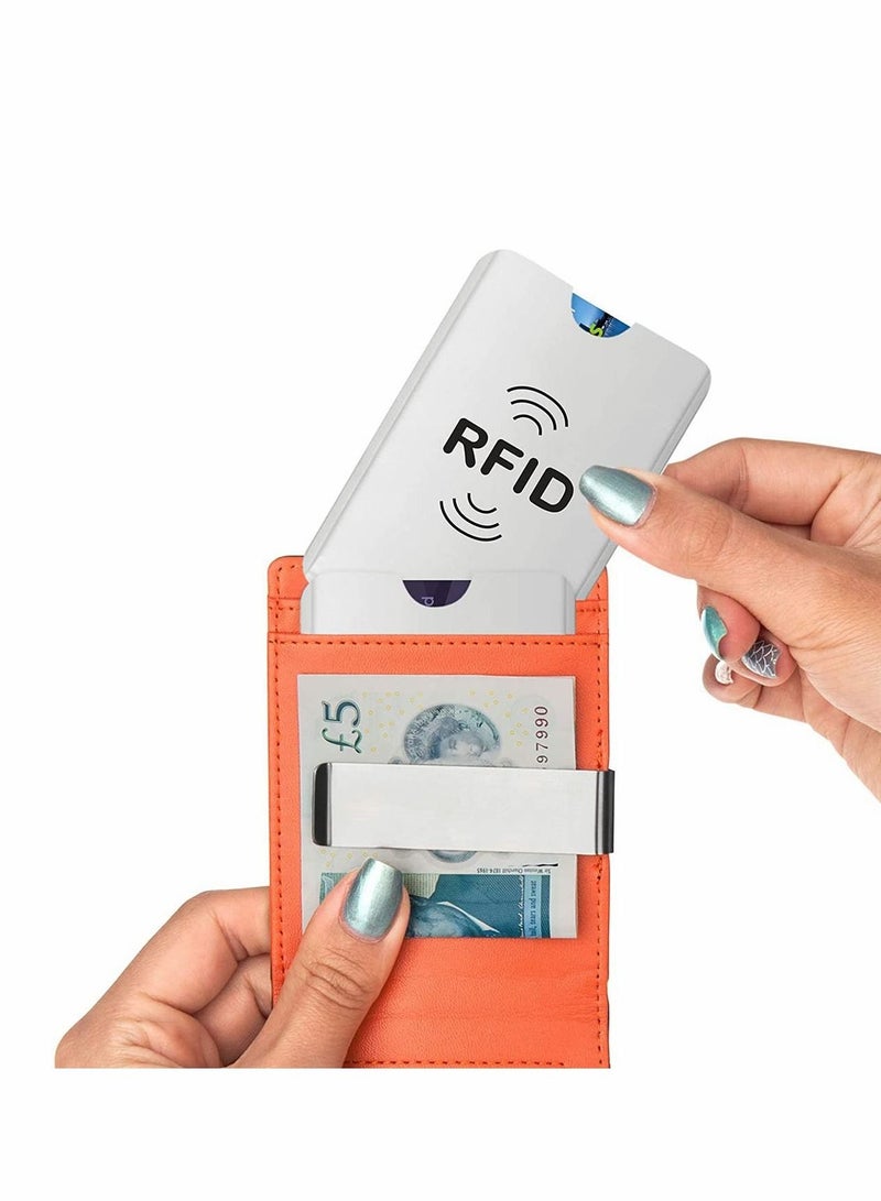 KASTWAVE RFID Blocking Sleeves Contactless Cards - RFID Credit Card Protector Waterproof and Tear Proof - Debit Card Protector Sleeve for Privacy and Property Safety - Image 2