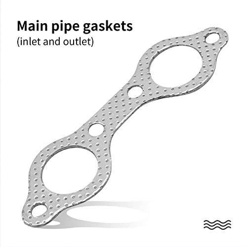 DUZFOREI Exhaust Pipe Donut Gasket Replacement for Polaris Ranger XP 800 4x4 EFI 2010-2012G, Manifold Gasket + Gasket Seal + Spring - Image 2