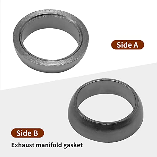 DUZFOREI Exhaust Pipe Donut Gasket Replacement for Polaris Ranger XP 800 4x4 EFI 2010-2012G, Manifold Gasket + Gasket Seal + Spring - Image 3