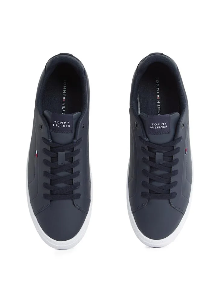 تومي هيلفيغر Icon Court Low Top Leather Sneakers