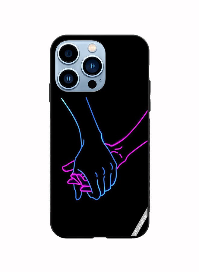 VR CREATIVE Protective Case Cover For Apple iPhone 13 Pro Hands Design Multicolour - Image 1