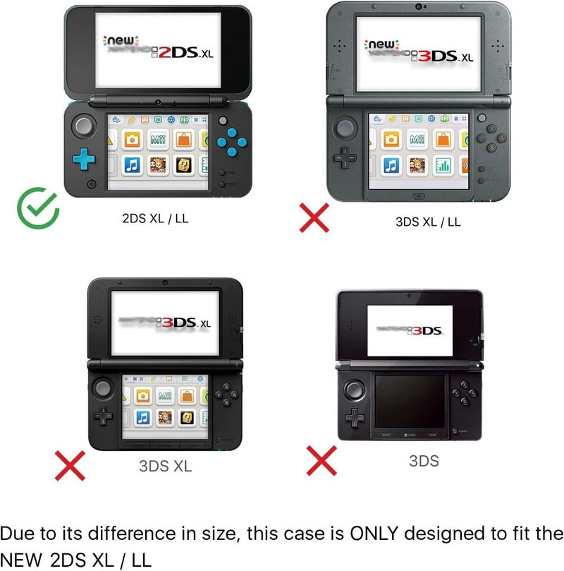 VSEER New 2DS XL Case - Crystal Transparent Hard Shell Protective Case Cover Skin Ultra Clear Anti-Scratch Accessory Compatible with New 2017 2DS XL LL - Image 3