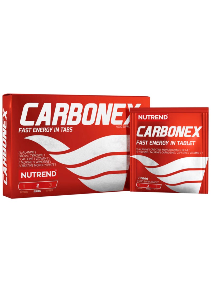 Nutrend Carbonex Energy Tabs – 12 Tablets | Instant Energy, BCAAs, Creatine & Caffeine for Peak Performance - Image 1