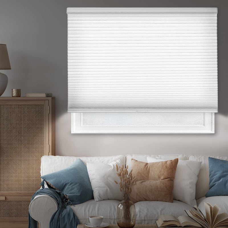 CHICOLOGY CHICOLOGY Cellular Shades  Window Blinds Cordless  Blinds for Windows  Window Shades for Home  Window Coverings  Cellular Blinds  Door Blinds  Evening Mist 72W X 64H 