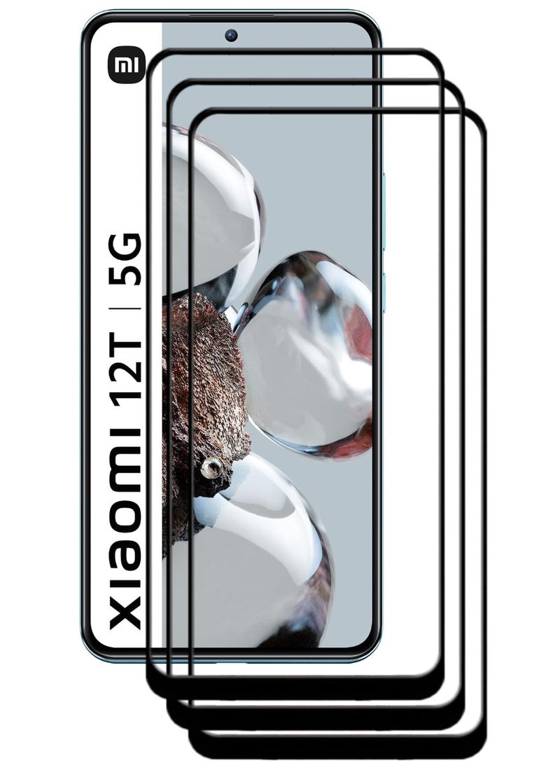 ACLIX 3 Pieces Antistatic ESD Dustproof Premium Quality High Definition Tempered Glass Screen Protector Designed For Xiaomi 12T - Image 1